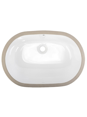 Lavoar sub blat Rea Vena alb lucios oval 635x427x205 mm ceramica sanitara [10]