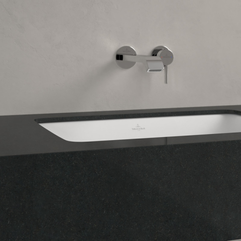 Lavoar sub blat Villeroy & Boch, Loop & Friends, dreptunghiular, fără orificiu baterie și preaplin, alb alpin [5]