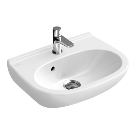 Lavoare pe perete - Lavoar suspendat, compact, 45 cm, alb alpin, O.Novo