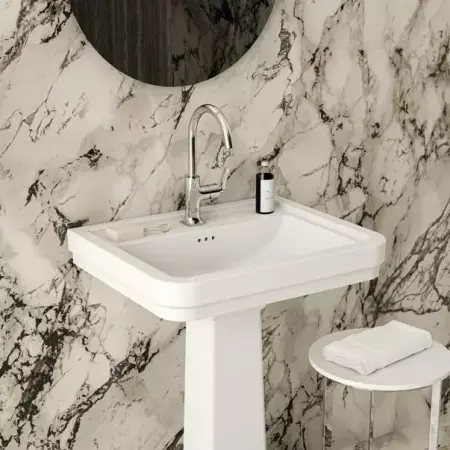 Lavoar suspendat Ideal Standard Atelier Calla alb lucios 62 cm cu orificiu baterie si preaplin [2]