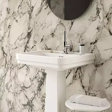 Lavoar suspendat Ideal Standard Atelier Calla alb lucios 62 cm cu orificiu baterie si preaplin [6]