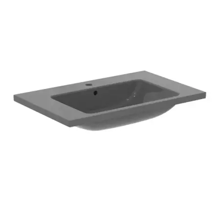 Lavoare pe perete - Lavoar suspendat Ideal Standard i.life B gri lucios 81 cm cu orificiu baterie si preaplin
