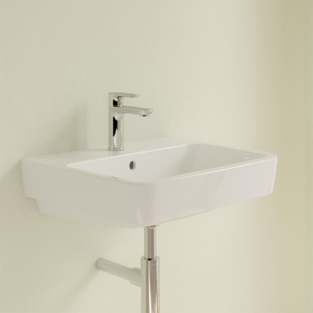Lavoar suspendat, Villeroy & Boch, O.Novo, dreptunghiular, 55 cm, alb [2]