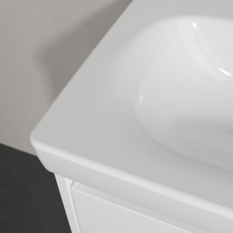Lavoar suspendat Villeroy&Boch Skyla 55 cm, CeramicPlus, alb alpin [6]