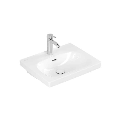 Lavoare - Lavoar suspendat Villeroy&Boch Skyla 55 cm, CeramicPlus, alb alpin