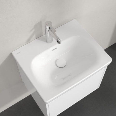 Lavoar suspendat Villeroy&Boch Skyla 55 cm, CeramicPlus, alb alpin [3]