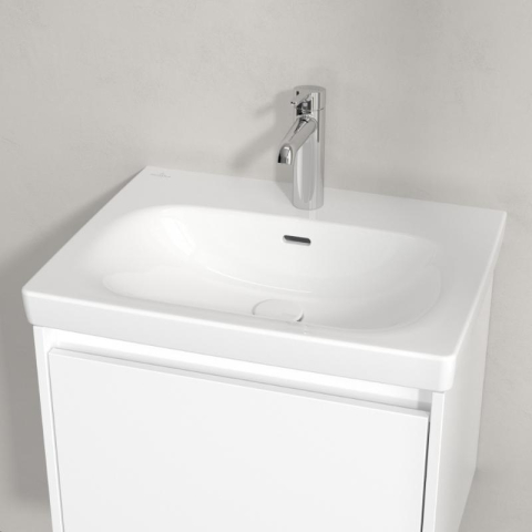 Lavoar suspendat Villeroy & Boch Skyla 60 cm, 60 × 46 cm, cu preaplin, alb alpin [2]