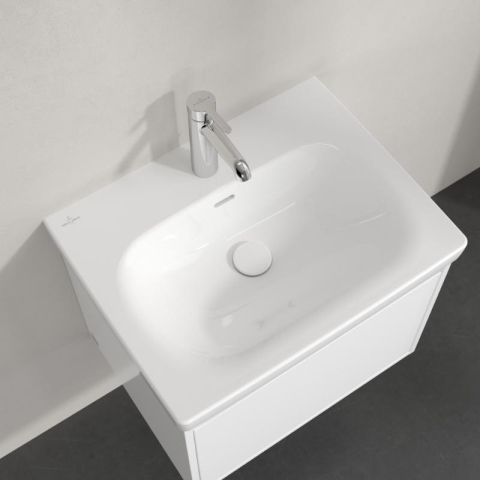 Lavoar suspendat Villeroy & Boch Skyla 60 cm, 60 × 46 cm, cu preaplin, alb alpin [3]