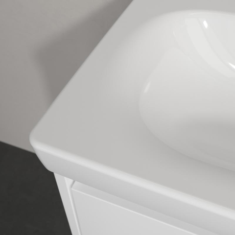Lavoar suspendat Villeroy & Boch Skyla 80 cm, TitanCeram, alb alpin [4]