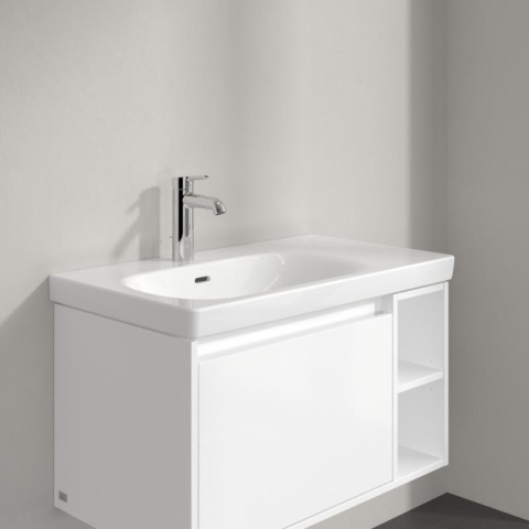 Lavoar suspendat Villeroy & Boch Skyla 80 cm, TitanCeram, alb alpin [2]
