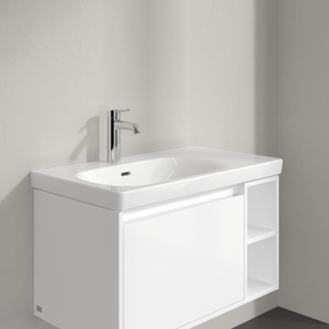 Lavoar suspendat Villeroy & Boch Skyla 80 cm, TitanCeram, CeramicPlus, alb alpin [1]