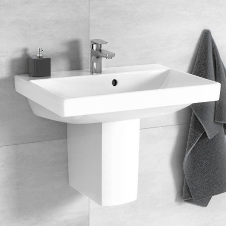 Lavoar Villeroy & Boch, Avento, 65 cm, dreptunghiular, cu orificu pentru baterie si preaplin, alb [2]
