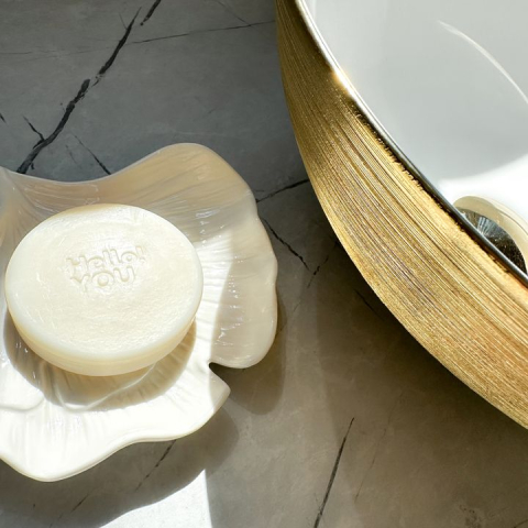 Lavoarul REA STELLA auriu periat / alb [1]