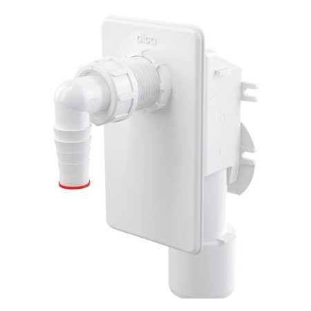 Accesorii baie - Legatura incastrata, Alcadrain, pentru masina de spalat, alb