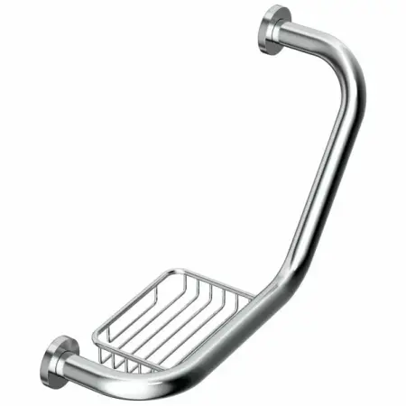 Accesorii lavoar - Maner de susținere cu savoniera crom Ideal Standard IOM 42 cm