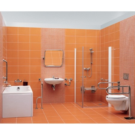 Maner fix Cersanit, Etiuda, 60x12x25 cm, inox [2]