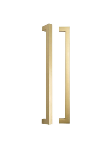Cabine de dus dreptunghiulare - Maner usa dus Rea 01 auriu periat alama 170mm montaj suruburi