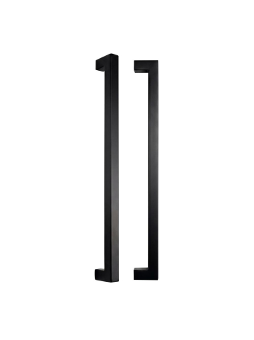 Cabine de dus dreptunghiulare - Maner usa dus Rea 01 negru alamă 170mm montaj suruburi
