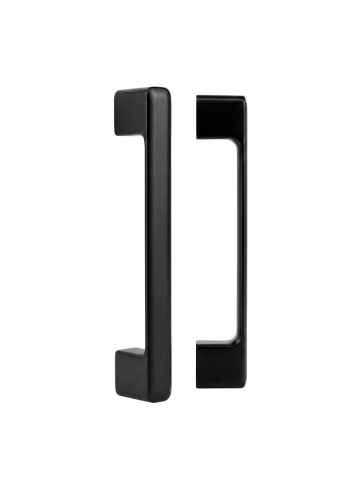 Cabine de dus dreptunghiulare - Maner usa dus Rea 02 negru mat alama 170mm montaj suruburi