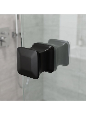 Maner usa dus Rea 04 negru mat alama 30x28x30 mm montaj suruburi [3]