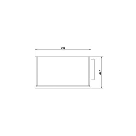 Mobilier Cersanit, Smart, pentru lavoar Smart, cu doua sertare, 80 cm, alb [5]