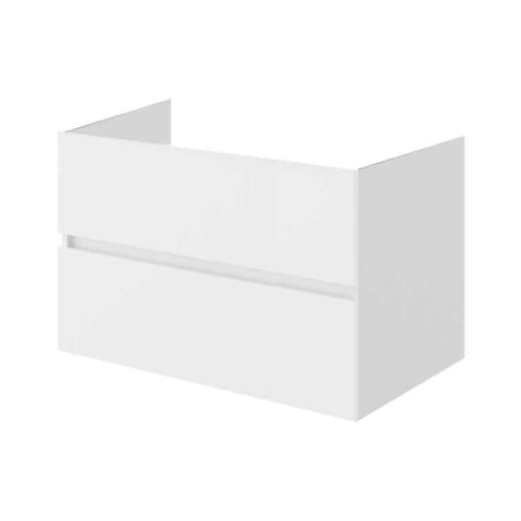 Mobilier Lavoar baie - Mobilier pentru lavoar pe blat, Fluminia, Genova, 80 cm, alb lucios