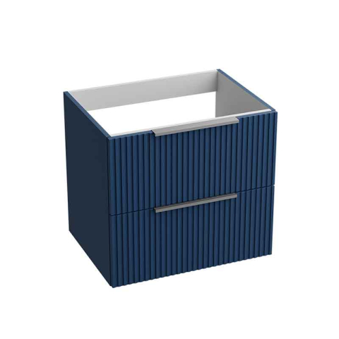 Mobilier Lavoar baie - Mobilier pentru lavoar pe blat Spectrum, Omaha, finisaj riflat, 60 cm, blue mat