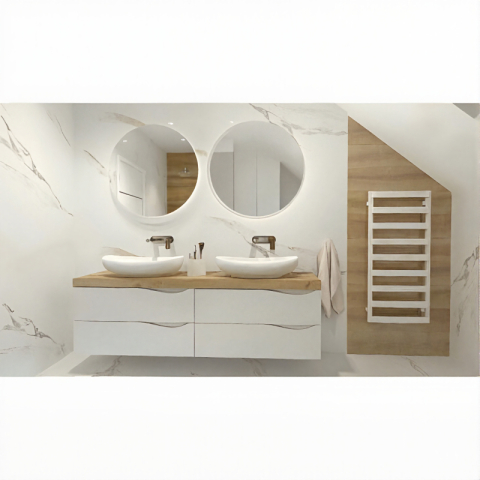 Mobilier pentru lavoar Spectrum, Carolina 80, alb [3]