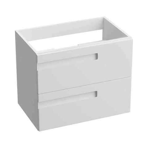 Mobilier Lavoar baie - Mobilier pentru lavoar Spectrum, Flamengo, mânere decupate, 60 cm, alb