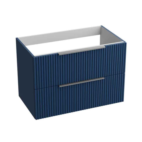 Mobilier Lavoar baie - Mobilier pentru lavoar Spectrum, Omaha 80, riflat, albastru mat