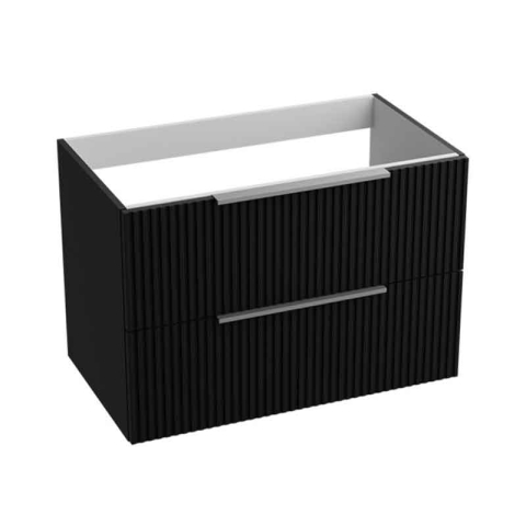 Mobilier pentru lavoar Spectrum, Omaha 80, riflat, negru mat