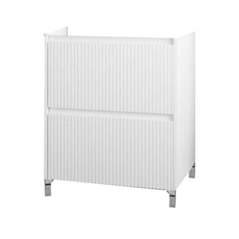 Mobilier Lavoar baie - Mobilier stativ pentru lavoar, Fluminia, Lizi, 60 cm, alb lucios