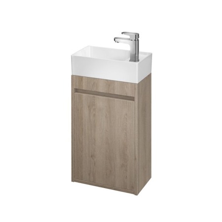 Mobilier Baie - Mobilier suspendat, Cersanit, Crea, 40 cm, stejar