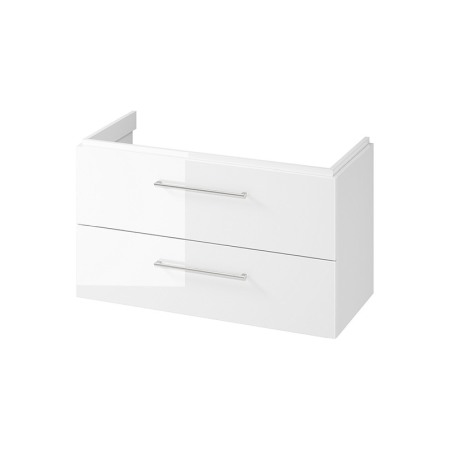 Mobilier Baie - Mobilier suspendat, Cersanit, Larga, dreptunghiular, 100 cm, alb