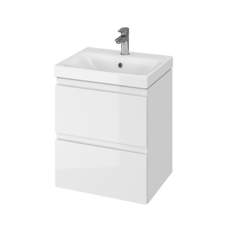 Mobilier Baie - Mobilier suspendat, Cersanit, Moduo, pentru lavoar incastrabil, 50 cm, alb