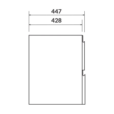 Mobilier suspendat Cersanit, Moduo, pentru lavoar incastrabil, 80 cm, alb [2]