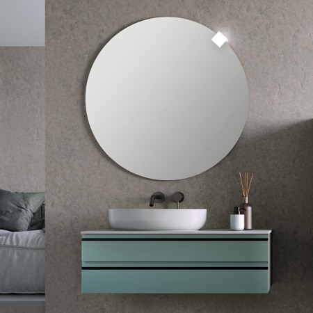 Mobilier suspendat, Kolpasan, Alexis, pentru lavoar pe blat 100 cm, Green [3]