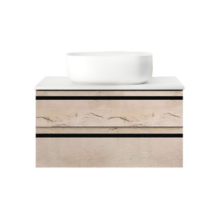 Mobilier Baie - Mobilier suspendat Kolpasan, Alexis, pentru lavoar pe blat, 60 cm, Craft Wood