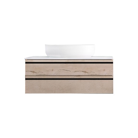 Mobilier Baie - Mobilier suspendat, Kolpasan, Alexis, pentru lavoar pe blat 80 cm, Craft Wood