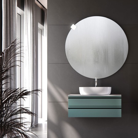 Mobilier suspendat Kolpasan, Alexis, pentru lavoar pe blat, 80 cm, Green [3]