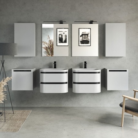 Mobilier suspendat, Kolpasan, Vittoria, cu 1 usa, alb mat [2]