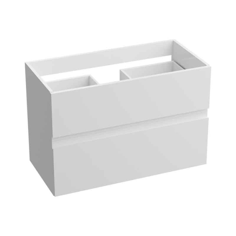 Mobilier Baie - Mobilier suspendat pentru lavoar, Fluminia, Amalfi, 80 cm, alb