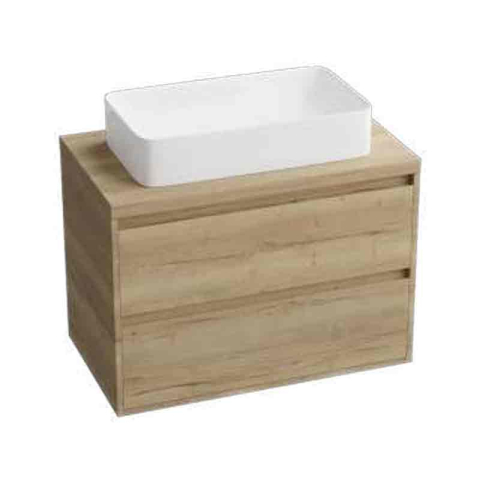 Mobilier suspendat pentru lavoar, Spectrum, Manitoba, 60 cm, ornamente nuc, finisaj nuc [2]