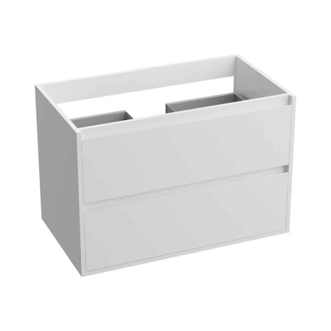 Mobilier Lavoar baie - Mobilier suspendat pentru lavoar, Spectrum, Manitoba, 80 cm, alb