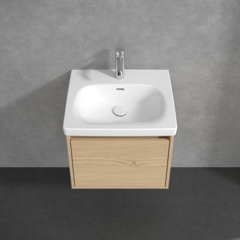 Mobilier suspendat pentru lavoar Villeroy&Boch Skyla, 1 sertar Soft Close, 55 cm, nordic oak [1]