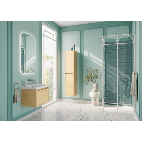 Mobilier suspendat pentru lavoar Villeroy & Boch Skyla 60 cm, 1 sertar Soft Close, nordic oak [7]