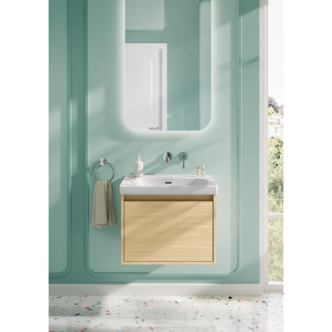 Mobilier suspendat pentru lavoar Villeroy & Boch Skyla 60 cm, 1 sertar Soft Close, nordic oak [6]