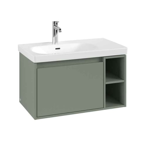Mobilier Baie - Mobilier suspendat pentru lavoar Villeroy & Boch Skyla 77,2 cm, Soft Close, soft green