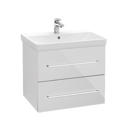Mobilier Lavoar baie - Mobilier Villeroy & Boch, Avento, suspendat, 2 sertare, 63 cm, crystal white