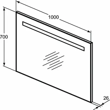 Oglinda cu iluminare si dezaburire Ideal Standard Mirror&Light 100x70 cm [4]